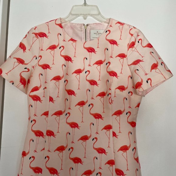 kate spade Dresses Kate Spade Flamingo Print Sheath Dress Size 8 Poshmark